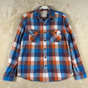 American Eagle Outfitters AE Flannel Athletic Fit Fall Plaid Long Sleeve Mens M